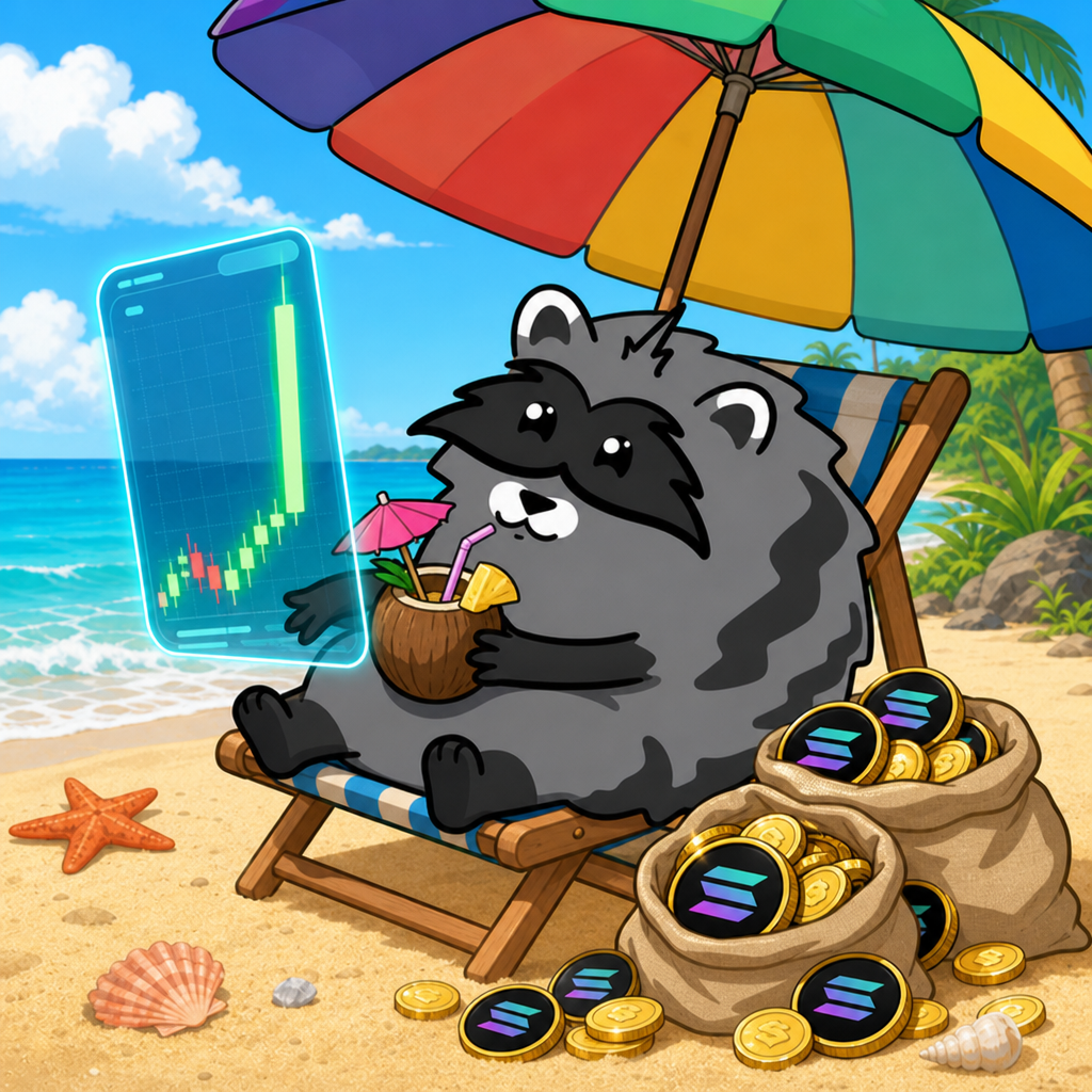 Jimothy on the beach with bags and a green pump chart